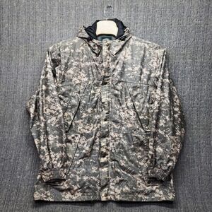 Master Sportsman Digital Camo Rain Jacket Mens XL Hooded Hunting Fishing Outdoor